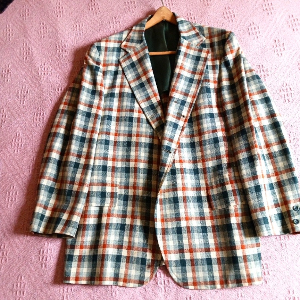 Vintage Men's Plaid Jacket